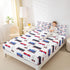 Sets Erosebridal Cartoon Train Bedding Red Blue Train Fitted Sheet for Boys Child,Kids Vehicles Bed Sheets Kids Car
