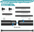 Black Shower Curtain Rod 32-80 Inch, Non-Slip Stainless Steel No Drill Spring Tension Rod for Bathroom & Window