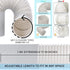 HOXHA 2 Pack Portable Air Conditioner Hose with Coupler 5.9 Inch AC Exhaust Vent Duct Hose Universal AC Tube Hose Kit