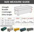 43) Eco-Ancheng Storage Ottoman Cover Rectangle Ottoman Slipcover Folding Storage Bench Cover Footrest Stool Slipcover
