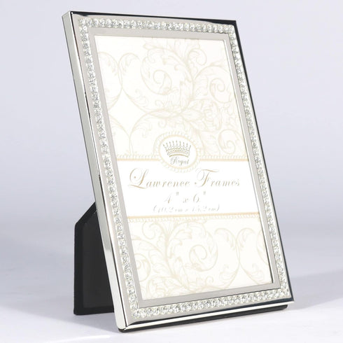 Lawrence Frames Royal Designs 4x6 Dazzle Silver Glitter Picture Frame