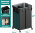 2 Laundry Hamper with Wheels, Rolling Laundry Basket with Metal Frame and Removable Bag, Double Laundry Hamper Section