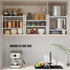Expandable, Adjustable & Stackable Spice Rack, Metal Pantry Storage Shelves for Kitchen Countertop Organizer