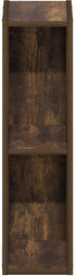 2-Tier 6-in 9.3 5.9 21.2, Furinno Fulda Book Shelf, Narrow Bookshelf, Bookcase with Width Storage Shelf, x x for Living
