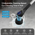 Electric Spin Scrubber, Asknoon Upgraded Power Cordless Shower Scrubber, 8 Replacement Heads, Adjustable Bathroom