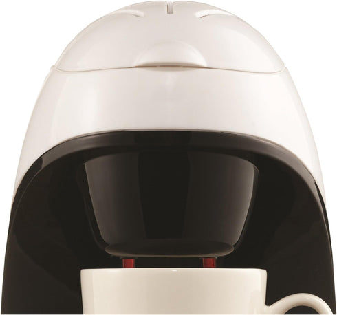 Brentwood TS-112W Coffee Maker with Ceramic Mug, Single Serve, White
