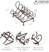 TRIPAR Baldwin 4 Place Plate Holder, Kitchen Organizers and Storage Solution
