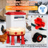 7L 4 Summer Heated Chicken Waterer, Chicken Water Heater Bucket for Winter with Nipple Drinkers, Anti-Freezing, Winter
