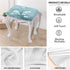 Set 2 Dragonfly Flower Bar Stool Covers of Bench Covers Slipcover Rectangle Light Blue Stretch Vanity Cover Bar Stools