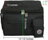 Durable Deluxe Insulated Lunch Cooler Bag, 13 1/2"x10"x10", Black by Transworld