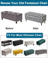 Bands,S,04 CRFATOP Printed Rectangle Ottoman Stool Cover Stretch Folding Storage Footstool Bench Slipcovers Upholstered