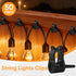 Gicare 50 Pack String Light Clips, Screw in Hooks for Outdoor String Lights,Weatherproof Cable Clips for Christmas