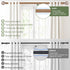 Wood Curtain Rods 18 to 60 Inch, 1 Inch Boho Adjustable Imitation Wood Grain Decorative Rods