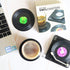 Funny Retro Vinyl Record Coasters for Drinks, Set of 6 with Vinyl Record Player Holder for Music Lovers, Gift Ideas