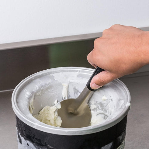 i Kito Frozen Heavy Duty Ice Cream Spade Scoop with Non-Slip Handle - Stainless Steel Ice Cream Spoon Paddle Perfect