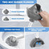 Heavy Duty Toilet Plunger and Brush Set, 2-in-1 Toilet Brush and Plunger Combo with Ventilated Holder, Bowl Brush for