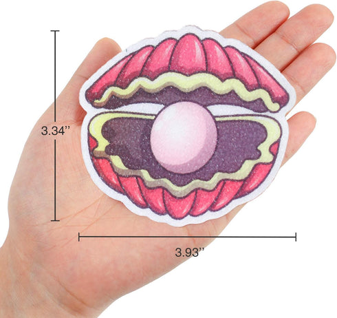 16 Secopad Non Slip Bathtub Stickers, PCS Adhesive Kids Sea Shell Anti Slip Decal Treads for Shower and Bath Tub