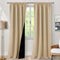 BGment Beige Blackout Curtains for Living Room, 95 Inch Length 2 Panels Set, Thermal Insulated Soundproof Energy Saving