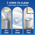 Set 48 Disposable Toilet Brush with Refills for Hygienic Bathroom Cleaning. Toilet Bowl Cleaner Wand Kit Used for Deep
