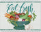 Cut N' Funnel Eat Fresh Designer Flexible Plastic Cutting Board Mat, 15" x 11.5", Made in the USA
