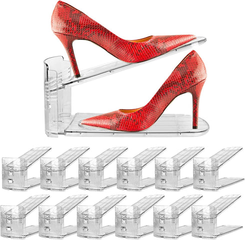 Yes!Fresh Shoe Slots Organizer, Boutique Display Style Shoe Stacker for A Pair of