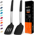 Silicone Spatula Set - Turner Spatulas Silicone Heat Resistant 600°F for Cooking Fish, Eggs, Pancakes Flipper