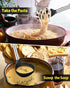 Silicone Pasta Fork and Soup Ladle Set, Non-Stick BPA Free Heat-Resistant Kitchen Utensils for Cooking