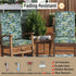 Magpie Fabrics Swimming 45"x20"x3", Outdoor/Indoor High Back Square Corner Chair Cushion with Handle & Ties, Waterproof