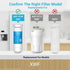AQUA CREST XWF Refrigerator Water Filter, Replacement for GE® XWF water filter, NSF Certified, 1 Filter
