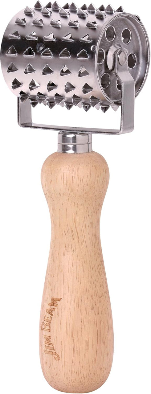Style Asia Jim Beam JB0150 Vintage Style Rolling Meat Tenderizer, Silver