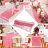 yuboo Pink Sequin Table Runners 12''x 108'' - 2 Pack Fabric Glitter Runner for Party Decorations