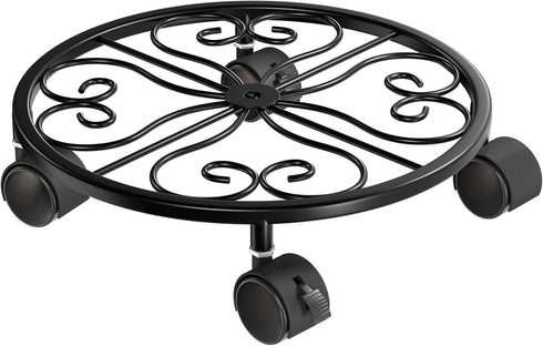 Chinpakden 10.24" Plant Stand with Wheels - 1 Pack Plant Caddy, 360 Rotatable