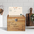 YOJO Handcrafted Recipe Box: Wooden Recipe Box with 50 Double Sided 4x6 Recipe Cards and 6 Dividers