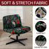 Armless Chair Slipcover Stretch Criss Cross Chair Cover, Mid Back Wide Seat Accent Chair Covers,Modern Vanity Chair