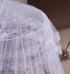 BCBYou Princess Bed Canopy Netting, Mosquito Net Round Lace Dome for Twin, Full, Queen Size Beds