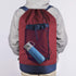 Dalykate Red Laundry Backpack Bag with Shoulder Straps, Durable Nylon Clothes Hamper with Drawstring Closure