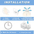 Cozycomfo Pack 10 Shower Caddy Adhesive Replacement Stickers Hooks Adhesive of for Corner Shelf Basket Bathroom Shelf
