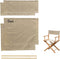 2 Set Director Chair Canvas Replacement with Wood Stick,21.2" L x 16.1"