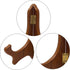BANBERRY DESIGNS Walnut Wood Folding Easels, Premium Quality Display Plate Stand, 5 Inch, Set of 3 Pieces