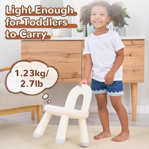 13 KidBloom Toddler Chair, Ergonomic Kids Chair, Durable and Sturdy Small Plastic Child Chair for Toddlers