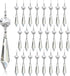H&D HYALINE & DORA 25pcs 55mm Crystal Replacement Clear Chandelier Icicle Prisms