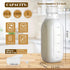 LOSANJI 4 Pack 32 Oz 2 2 1Qt Glass Milk Bottles with Nut Milk Bag & Pour Spout & Airtight Lids & Brush- Scale Mark