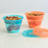 7 Sets 4 Youngever Reusable Parfait Cups With Lids and Inserts, Plastic Dessert and Yogurt Cups, Spill and Leak Proof