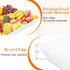 WOWBOX 6 pcs Serving Tray Set for Entertaining, Reusable Plastic Platters for Snacks, Fruit, Cookies, and Parties