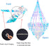 Heliltd Frozen Iridescent Chandelier Hanging Decoration Holographic Party Decoration Rainbow Film Party Supplies