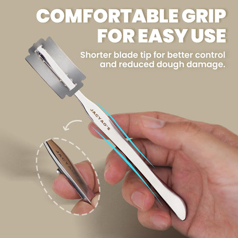 304 10 JACYAO'S Bread Lame, Sourdough Scoring Tool Made From Stainless Steel, Professional Bread Scoring Tool