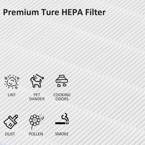 ProHEPA 9000 True HEPA Filters Replacement, Compatible with VEVA ProHEPA 9000, 4 True HEPA Filters