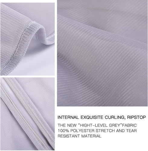 Kimmama Laundry Bag, Mesh Wash Bags with Zipper, Net Washer Sack for Cleaning and Drying Cloths, Delicates, Small Toys
