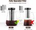 Cold Brew Iced Coffee Maker 34oz, BPA-Free Glass Pitcher with Removable Double Mesh 304 Stainless Steel Filter