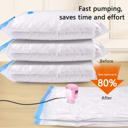 Vacuum Pump for Storage Bags, Electric Pump for Vacuum Storage Bags, 55W Space Saver for Compression Clothing